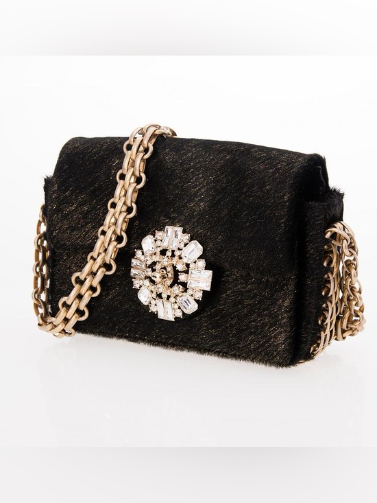 CHANEL Handbags - Chanel Ultra Rare Jeweled Pony Hair bag
